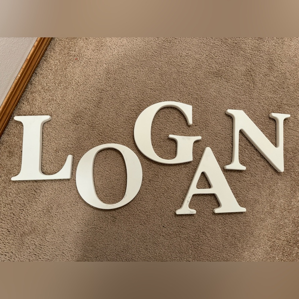 Large “LOGAN” letters